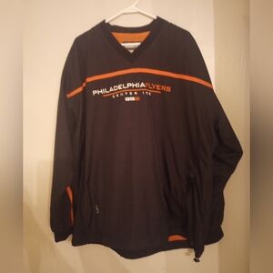 CCM Vintage NHL Philadelphia Flyers men's long sleeve pullover windbreaker